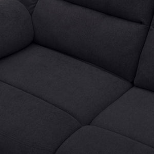English Elm 2-Piece Reclining Sofa and Loveseat Set in Microfiber for Family Room Comfort Black B347S00045