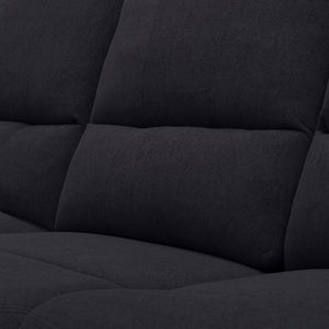English Elm 2-Piece Reclining Sofa and Loveseat Set in Microfiber for Family Room Comfort Black B347S00045