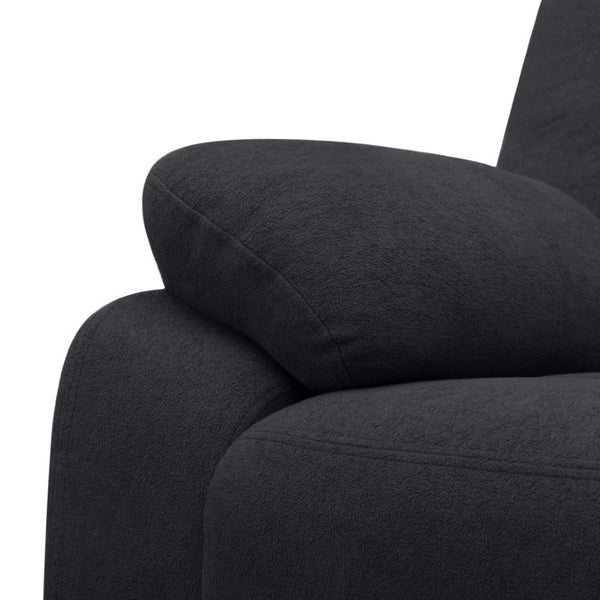 English Elm 2-Piece Reclining Sofa and Loveseat Set in Microfiber for Family Room Comfort Black B347S00045