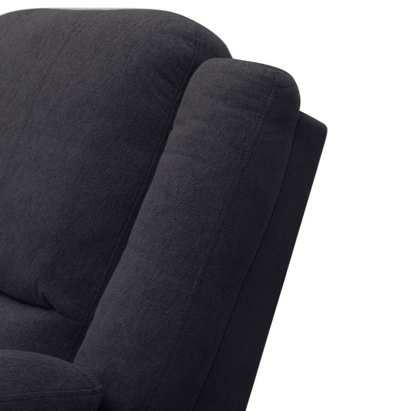 English Elm 2-Piece Reclining Sofa and Loveseat Set in Microfiber for Family Room Comfort Black B347S00045