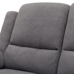 English Elm 2-Piece Reclining Sofa and Loveseat Set in Microfiber for Family Room Comfort Grey B347S00047