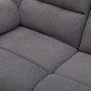 English Elm 2-Piece Reclining Sofa and Loveseat Set in Microfiber for Family Room Comfort Grey B347S00047
