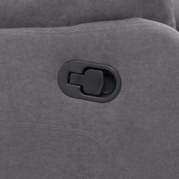 English Elm 2-Piece Reclining Sofa and Loveseat Set in Microfiber for Family Room Comfort Grey B347S00047