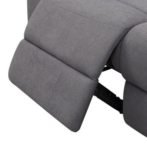 English Elm 2-Piece Reclining Sofa and Loveseat Set in Microfiber for Family Room Comfort Grey B347S00047