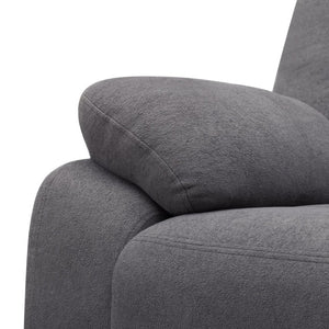 English Elm 2-Piece Reclining Sofa and Loveseat Set in Microfiber for Family Room Comfort Grey B347S00047