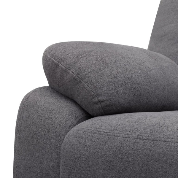 English Elm 2-Piece Reclining Sofa and Loveseat Set in Microfiber for Family Room Comfort Grey B347S00047