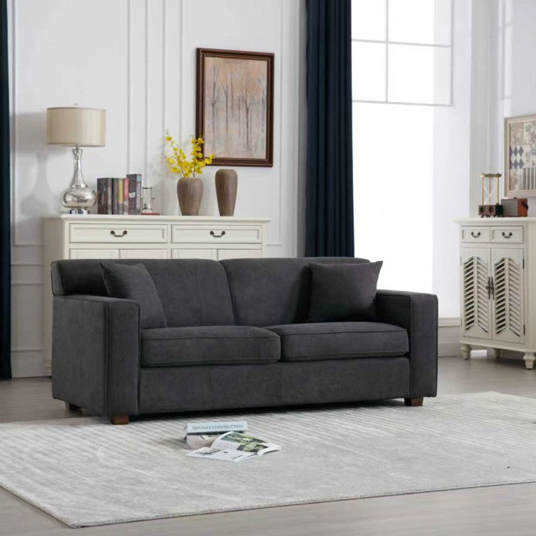 English Elm 2‑Piece Convertible Loveseat and Chair Set with Fold-Out Mattress for Guest Rooms B347S00056