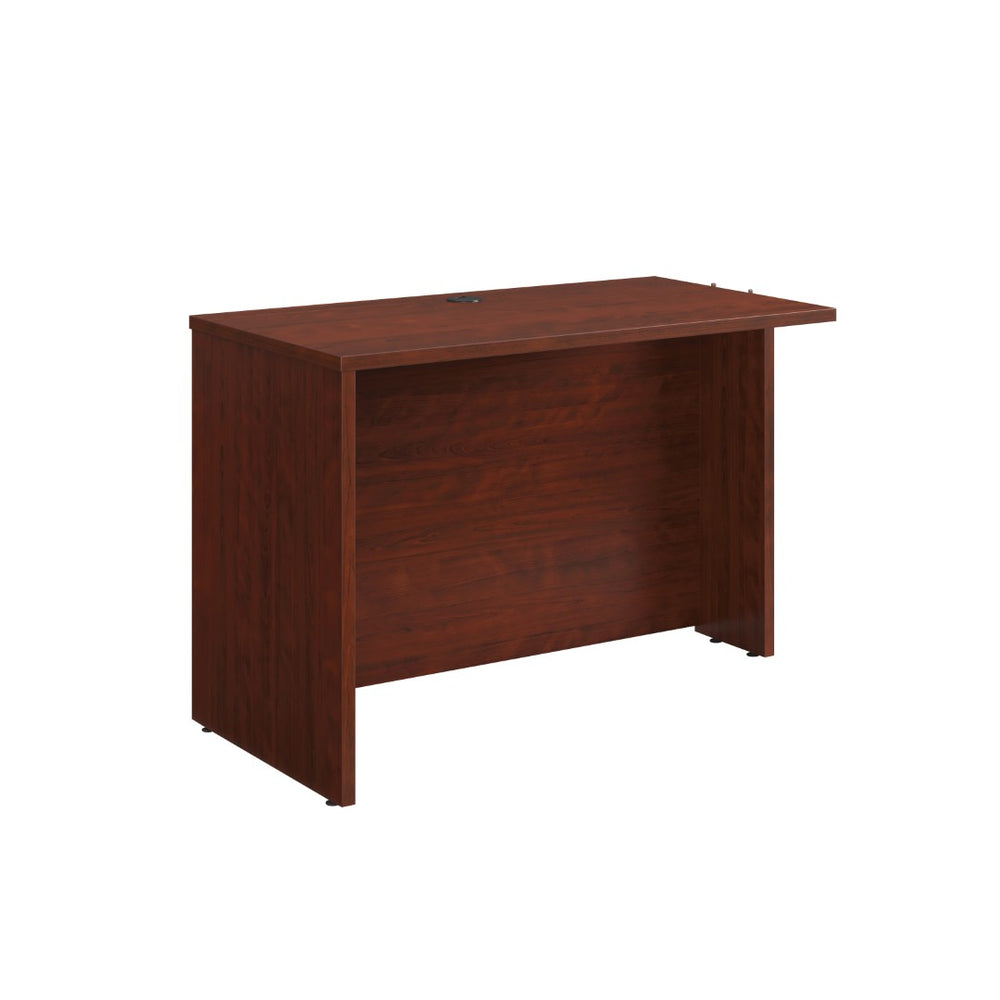 English Elm Desk Return Extension with Melamine Top Cord Management for Home or Office Use B356P494491