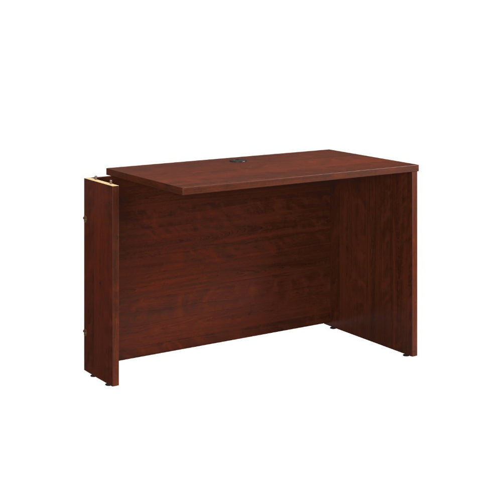English Elm Desk Return Extension with Melamine Top Cord Management for Home or Office Use B356P494491