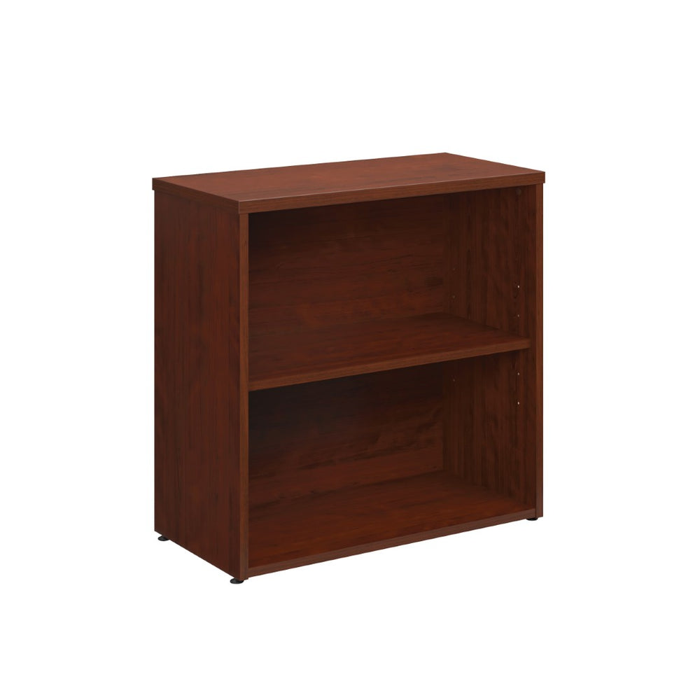English Elm 2-shelf Bookcase Bold Red Melamine Accent Unit for Small Offices and Living Spaces Red B356P494496