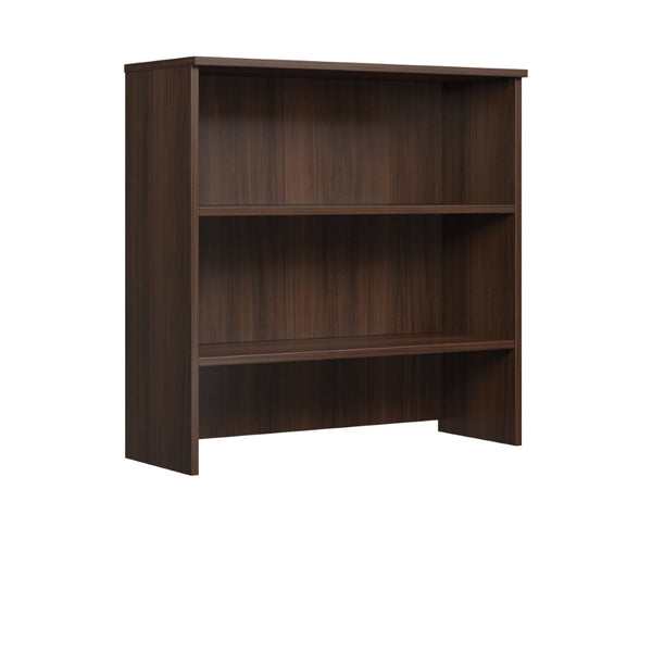 English Elm Library Hutch with Adjustable Shelves for Home Office Vertical Desk Storage Brown B356P494503