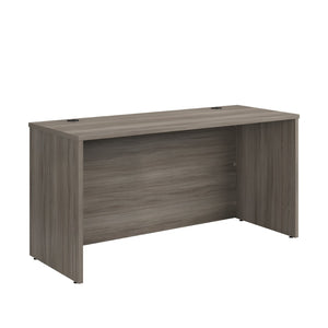 English Elm Desk 60 Inch Melamine Top with Cord Management for L-Shaped Home Office Setup Brown - B B356P494516