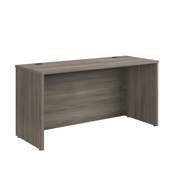 English Elm Desk 60 Inch Melamine Top with Cord Management for L-Shaped Home Office Setup Brown - B B356P494516