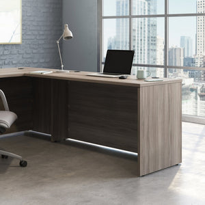 English Elm Desk 60 Inch Melamine Top with Cord Management for L-Shaped Home Office Setup Brown - B B356P494516