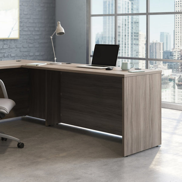 English Elm Desk 60 Inch Melamine Top with Cord Management for L-Shaped Home Office Setup Brown - B B356P494516