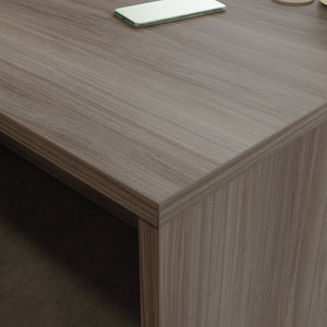 English Elm Desk 60 Inch Melamine Top with Cord Management for L-Shaped Home Office Setup Brown - B B356P494516
