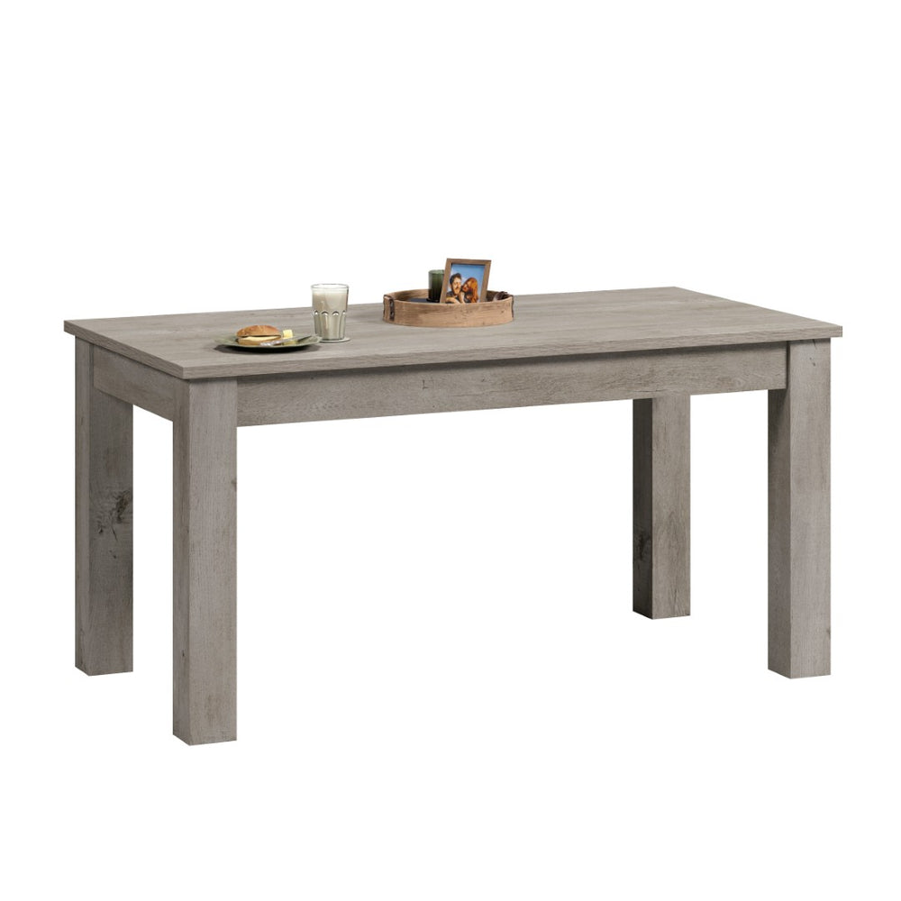 English Elm Dining Table with Lift Top Storage Hidden Compartments Warm Brown Wood Tone Finish B356P494522