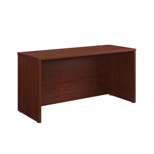 English Elm Desk 60 Inch Melamine Top with Cord Management for L-Shaped Home Office Setup Red B356P494523