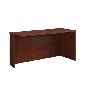 English Elm Desk 60 Inch Melamine Top with Cord Management for L-Shaped Home Office Setup Red B356P494523