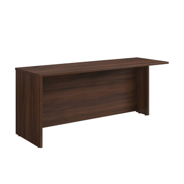 English Elm Desk 72 Inch Wide Brown Melamine Top with Cord Grommets for Home or Corporate Office B356P494526