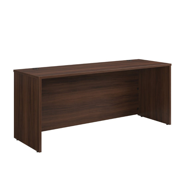 English Elm Desk 72 Inch Wide Brown Melamine Top with Cord Grommets for Home or Corporate Office B356P494526