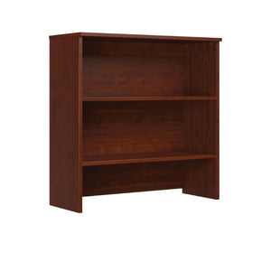 English Elm Library Hutch with Adjustable Shelves for Home Office Vertical Desk Storage Red B356P494530