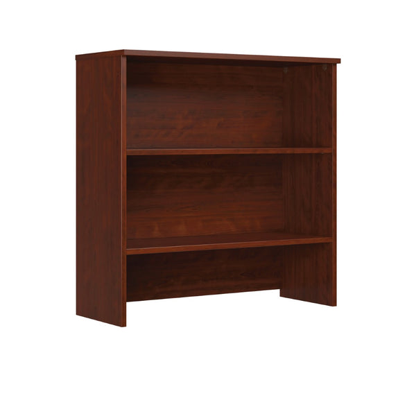 English Elm Library Hutch with Adjustable Shelves for Home Office Vertical Desk Storage Red B356P494530