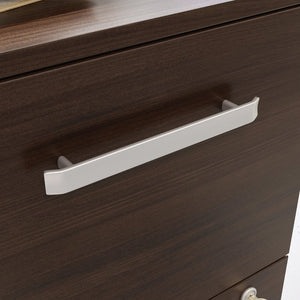 English Elm Mobile File Cabinet with Locking Drawers Brown Finish Compact Under Desk Storage B356P494535