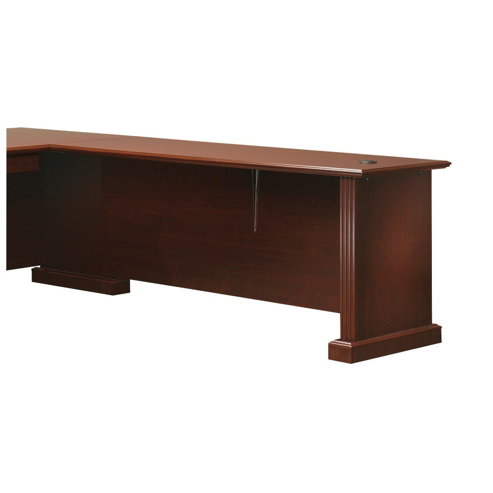 English Elm 72 Inch U-Shaped Connector Kit Executive Workstation Bridge Panel with Cord Management B356P494544