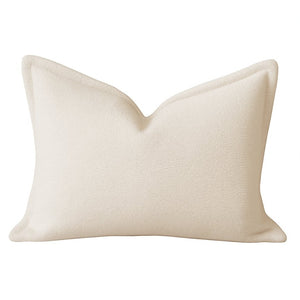 English Elm Homey Cozy Ivory Throw Pillows Structured Edge Plush Fill Neutral Living Room Set B357P465720