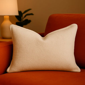 English Elm Homey Cozy Ivory Throw Pillows Structured Edge Plush Fill Neutral Living Room Set B357P465720