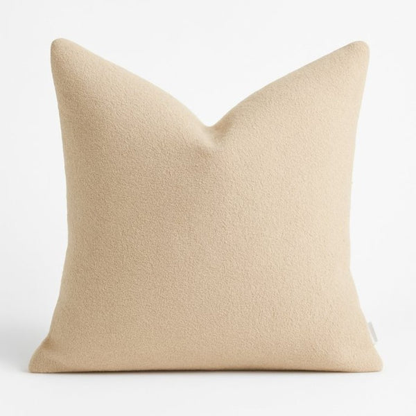 English Elm Homey Cozy Boucle Throw Pillows Overstuffed Looped Texture Neutral Beige Set of 2 B357P465733