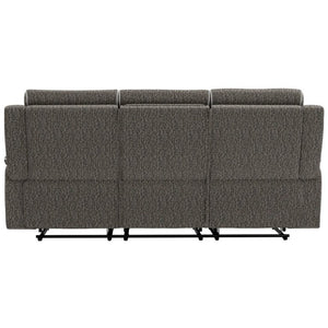 English Elm Zero-Gravity Power Reclining Sofa with USB Port and Lumbar Support in Woven Slate B361P596343