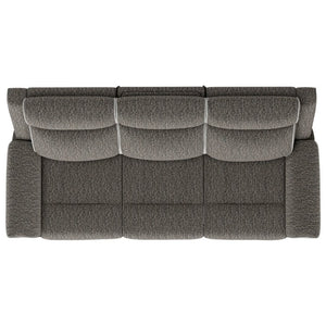 English Elm Zero-Gravity Power Reclining Sofa with USB Port and Lumbar Support in Woven Slate B361P596343