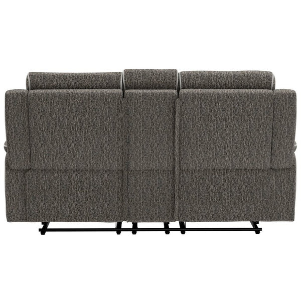 English Elm Zero-Gravity Power Reclining Loveseat Woven Speckled Upholstery for Media Rooms B361P596344