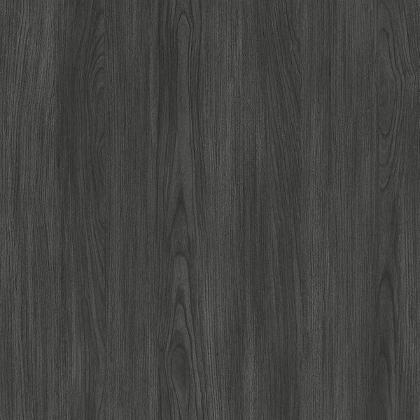 English Elm Coffee Table Round 36 Inch Low Profile Wood Laminate with Open Storage for Living Room Charcoal B365P504258