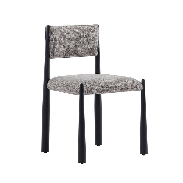 English Elm Side Chair Set of 2 Boucle Upholstered Mid Century Metal Frame Accent Seating Mushroom B365P504267
