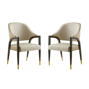 English Elm Side Chair Barrel Silhouette Woven Fabric Upholstered Sculptural Accent for Dining or Reading Stone Gray B365P504297