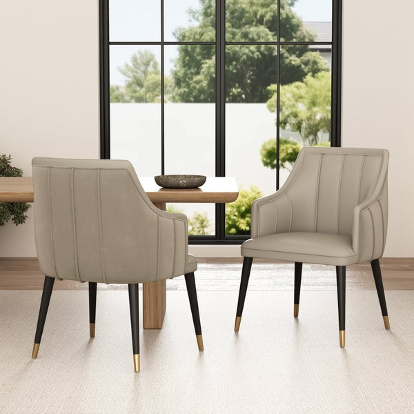 English Elm Armchair with Channel Tufted Back Velvet Upholstery and Tapered Elm Legs for Modern Interiors Light Gray B365P504310