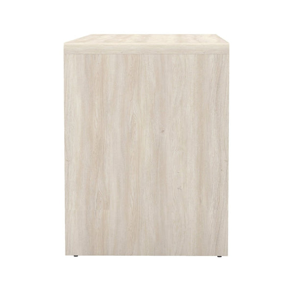 English Elm Writing Desk with Fluted Drawer Fronts Wide 60 Inch Whitewashed Wood Home Office Oak B365P504313