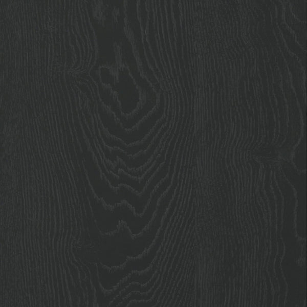 English Elm Dresser Six Drawer Wide Low Profile Natural Grain Veneer for Scandinavian Bedroom Black B365P504323