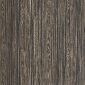 English Elm Nightstand with Fluted Drawer Front Open Shelf and Whitewashed Wood Grain Finish Dark Walnut B365P504348