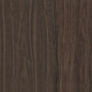 English Elm Nightstand with Three Drawers Handle-free Modern Design Warm Wood Grain Laminate Finish Walnut B365P504355