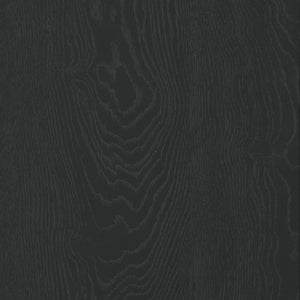 English Elm Nightstand with Two Soft-close Drawers Solid Wood Veneer Grain Scandinavian Bedroom Black B365P504374