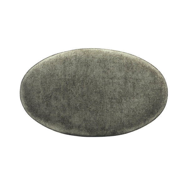 English Elm Accent Ottoman Chenille Upholstered Rectangular Living Room Centerpiece with Chunky Legs Olive Green B365P504400