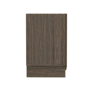 English Elm Sideboard with Push Open Doors Natural Wood Grain Laminate Contemporary Dining Storage Walnut B365P504403