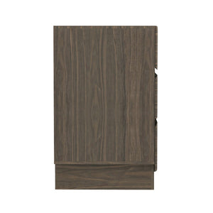 English Elm Dresser with Six Handle-free Drawers in Warm Wood Grain Laminate for Modern Bedrooms Walnut B365S00172