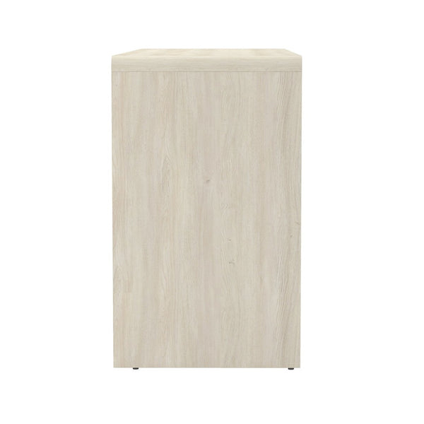 English Elm Sideboard with Fluted Drawer Fronts Push Open Handle Free Design for Dining Rooms Oak B365S00176
