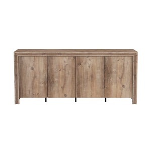 English Elm Sideboard 60 Inch Wood Grain Laminate Storage Cabinet for Dining and Living Rooms B365S00180
