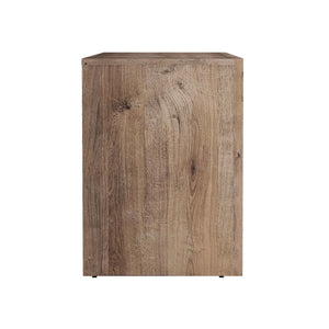 English Elm Sideboard 60 Inch Wood Grain Laminate Storage Cabinet for Dining and Living Rooms B365S00180